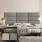 LELEFIDO Panneau Mural 3D Autocollant - Panneaux muraux et de Plafond en Mousse Souple et Cuir Artificiel, imperméables et faciles à Nettoyer, Absorbant Le Bruit - 90 × 30 × 3 cm - 9 pièce