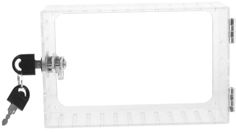 Artibetter Thermostat Guard Keyed Lock Box with View Cover for Wall Mounting Lightweight and Plastic Thermostat Protective Box for Home and Office Use