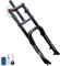 TOTLAC AuroraXQ 20 Pollici 4.0 Fat Tire Forcella ad Aria per Bici elettrica, Tubo Dritto da 1-1/8 con Blocco Manuale Forcella Anteriore per Mountain Bike E-Bike a Doppia Spalla 135 mm (F