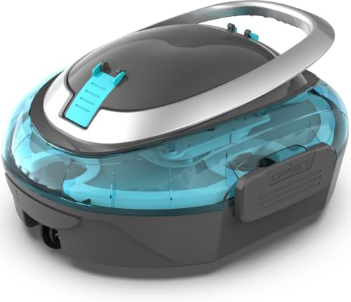 BRINBO S2 Robot Piscina Senza Fili,Doppia Filtrazione, Azul oscuro | Automatica 90 Min robot piscina fuori terra, Doppio Motore,Parcheggio Automatico ,per piscine fino a 80 m²
