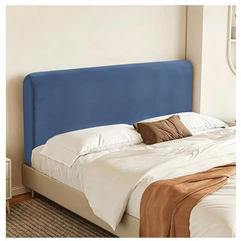 Stretch Bed Headboard Cover, Dustproof Headboard Protector Cover | Headboards Dustproof Soft Wear Resistant for wooden, leather,soft-pack headboards Breathable(Stone Blue,1.8m)
