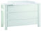 Schardt - Extra Breite Baby Wickelkommode Milano weiß - 97 x 139x 55cm (HxBxT) - 3 Schubläden mit Selbsteinzug