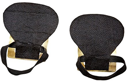 Amakando Mittelalter Metallschnalle für Schuhe Rokoko Edelmann Schuh Schnalle Diener Faschingskostüm Hexe Schuhschmuck Pirat Kostüm Accessoire Goldene Barock Schuhschnalle