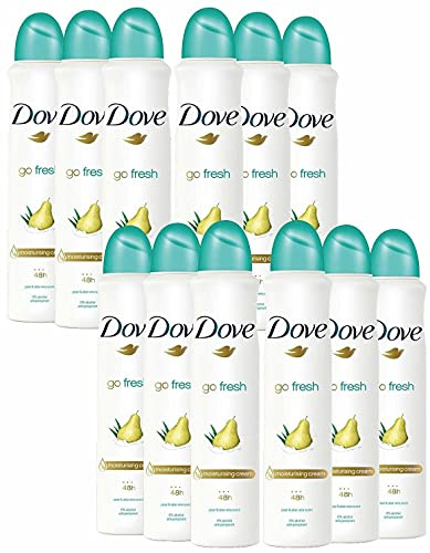 Dove Go Fresh Pear and Aloe Vera antiperspirant Deodorant Aerosol 250ml PACK OF 12