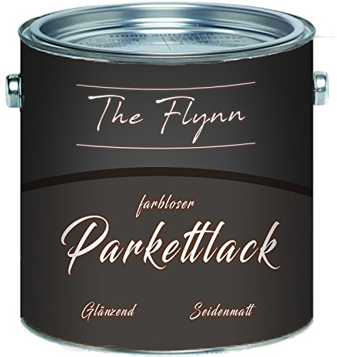 The Flynn hochwertiger Parkettlack Parkettpflege glänzend seidenmatt farblos (1 L, Seidenmatt)