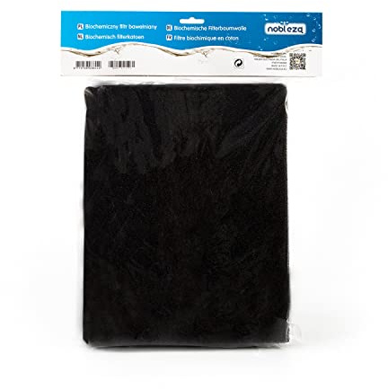 Nobleza - Filtro Cotone Biochimico,Alta Densità del Carbone Attivo Spugna, L32*W12* H2CM, Media Filtrante Acquario può Essere Tagliato su Misura