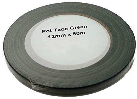 Green Florist Floristery Floral Pot Tape Waterproof and Strong (12mm x 50 Metre Roll)