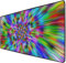 Tapis de souris Dream Keyboard Writing Desk Office Customized Computer Pad Mats Student Desk Creative Mat Psychedelic 39. 5X19.5X0.2 in