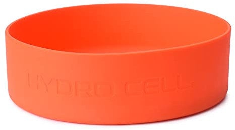 HYDRO CELL Protective Silicone Bottom Boot for 40oz, 32oz, 24oz, 18oz, 14oz Stainless Steel Insulated Water Bottles, Anti-Slip Sleeve Cover, Bottom Boot (Orange 64oz)