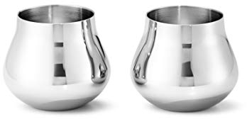 Georg Jensen [W2] Sky Shot Glass Stainless Steel 8 Cl, 2 Pcs