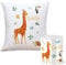 OWLBOOK Safari Giraffe Geschenkset Kinder Spardose und Kissen Personalisiert mit Namen Geschenke Geschenkideen für Kinder Baby Junge Mädchen zum GeburtstagWeihnachten Einschulung Taufe Geburt