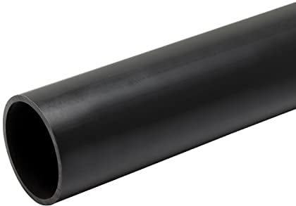 POWERHAUS24 Tubo de PVC de 1 m, diámetro exterior de 50 mm, para pegar, PN10 según EN1633, EN1452, sin plastificantes
