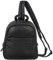STILORD 'Rey' 2-in-1 Crossbody Rucksack Leder Damen Klein Sling Bag Rucksacktasche Frauen Mini Crossover Bag Ledertasche elegant Daypack Vintage Womens Backpack Echtleder, Farbe:schwarz