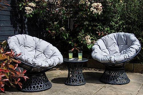 Signature Homes and Gardens SH&G Rattan Garden Furniture Set (Two Chair & Table Set)