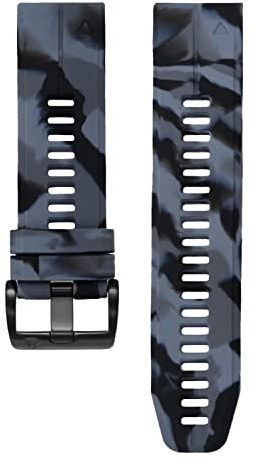 ahayo Camo Silikon Quick Fit 22mm Armband für Garmin Forerunner 965 / Instinct 2 Solar/epix Pro 47mm, Camouflage-Muster Sport Sanft Wasserdichtes Uhrenarmband für Fenix 7 / Fenix 6 / Fenix 5