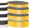 LANUCN Joint Insert Cheminée, Joints Tressé Auto-adhésive pour Poêle, Cheminée, Tube Poele, Porte de Four, Joints D'étanchéité Résistante à la Chaleur (3mm x 18mm x 3m)