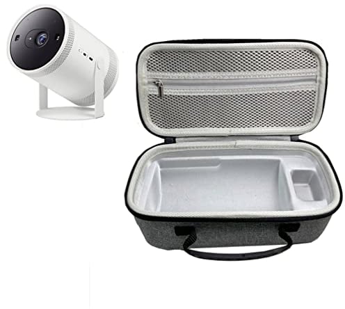 Projektor-Schutzhülle Tragetasche Kompatibel für Samsung TheFreestyle und Nebula Anker Capsule 3 Laser 1080p Projektor Zubehör Aufbewahrungstasche, Hartschalen-Schutzbox Stoßfest