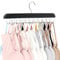 Bra Hanger with Premium Wood, 16 Large Capacity, Space Saving,360° Rotating, Foldable Metal Hooks, Resovo Camisole Organizer for Bras Tank Tops, Bathing Suits, Scarfs… (1, 1 Pack Black)