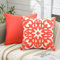 2er Set Kissenbezug Samt Kissenbezüge Mandala Muster Dekorative Koralle Pfirsich Kissenbezug Moderne Dekokissen Sofakissen Kissenhülle Set für Sofa Schlafzimmer Stuhl Auto Couchkissen 45x45