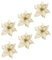 Amosfun Hochzeitsschmuck 6 Stück Weihnachtsblumen Weihnachtsdekorationen Adornos para Mesa De Mini-Kranz Weihnachtsbaumschmuck Krippenzubehör Krippenornamente Glitzernde Für Weihnachten
