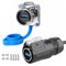 CNLINKO LP-24 USB3.0 Connecteur Kit, Type A Femelle avec câble de 20 Pouces, Réceptacle pour Montage sur Panneau IP68 Data Waterproof Connector M24 (USB Kit)
