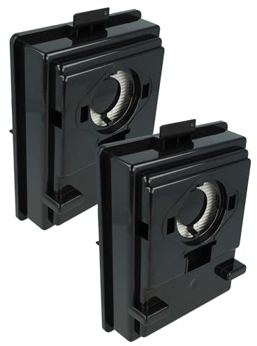 vhbw 2x Staubsaugerfilter kompatibel mit Rainbow Rexair R10520, R12106B, R-12106B, E2, R-10520, E Serie Staubsauger - Feinluftfilter Schwarz
