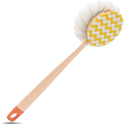 ITECHNIK Silikon-Rückenbürste Badebürste Dusche Duschbürste Mit Langem Stiel, Körperbürste, Peelingbürste