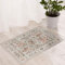 Fashriend Piny Boho-Eingangsteppich, 60 x 90 cm, waschbar, rutschfest, floraler Akzent, fusselfrei, Vintage, orientalischer Teppich, bunter Teppich mit niedrigem Flor, für Eingang, Küche, Bad,