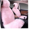 DZSHONGXINSM Sitzbezüge Auto Warme Plüsch-Autositzbezüge Universelles Langes Wollfell Auto-Vordersitzschutz Kissenmatte Für Autozubehör Autositzschutz Sitzbezügesets(1pc pink)
