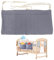 ZHYUAN Baby Kinderzimmer Organizer,Baby Kinderbett Organizer,mit 2 Taschen,Kinderzimmer Bett Organizer,Babybett-Aufbewahrungstasche Zum Aufhängen,für Windeln Kleidung Spielzeug(grau)