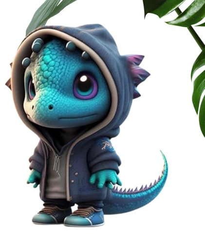 Sculpture de dragon raffinée | Sculpture de dragon de dessin animé mignonne | Décoration de jardin | Décorations de figurines en résine pour l'extérieur, statue D