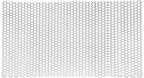 PATIKIL 19.7 x 9.8 Planchas Metal Perforadas, 19Ga Agujero Redondo 0.39 Malla Acero Inoxidable 304 Placa Expandida Escalonada Para Rejillas Ventilación Y Protección