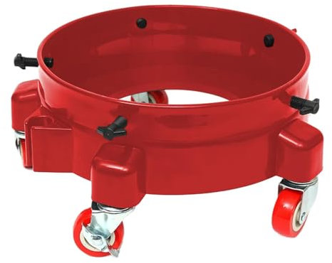 Bucket Wheels - Durable Bucket Dolly | Bucket Cart with Wheels for Car Wash Accessories | Multifunctional Bucket Buddy for Masonry, Painting & Car Washing | Ideal for Driveway Sealing & Household Use