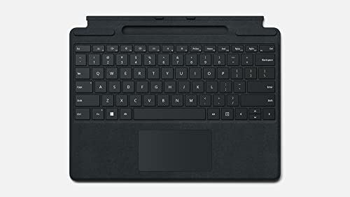 Microsoft Surface Keyboard Signature Keyboard, Black, Compatible with Surface Pro 8, Pro 9 and Pro X (Azerty Keyboard) (Renewed)