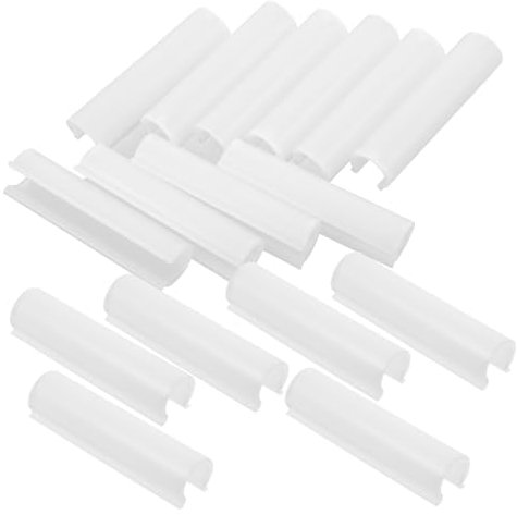 ibasenice 16Pièces Pince pour Tuyaux PVC Clips pour Bâches et Tissus Ombrage Fixation Rapide et Facile pour Abris