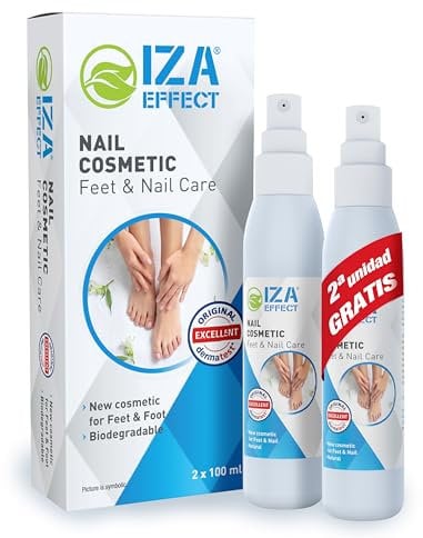 IZA Effect Tratamiento que Previene la aparición de Hongos en Uñas y Pies + IZA Fresh Spray Higienizante Textil y Calzado. Fórmula Natural con Árbol de Té y Vitamina E (Tratamiento sencillo)