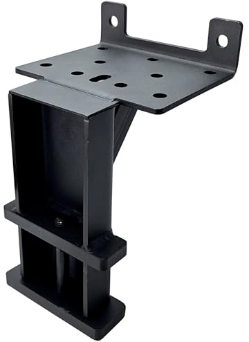 Winch Hitch Mount, Winch Mounting Plate Fit for 2x4 Stake Pocket, Heavy Duty Trailer Winch Mount, Capacity 3600 Lbs (Universal)