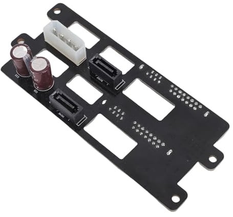 Sxhlseller SFF 8482-auf-Serial-ATA-Adapter, Verbindet 2 SAS-Festplattenlaufwerk-Ports mit Serial-ATA-Ports des Motherboards, Unterstützt 6 GB 3-Modus mit 4-poliger Stromversorgung