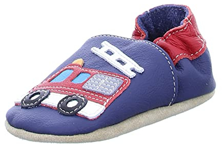 Beck Jungen Krabbelschuh Jungen mit Motiv Hausschuhe