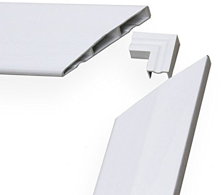 Roomline Chamfered PVCu Architrave Door Set Pre-Cut Kit - White Satin