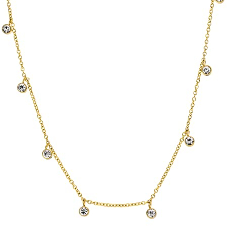 Purelei® Nani Kette Damen (Gold) – Halskette Damen aus langlebigem Edelstahl – Wasserfeste Kette mit Anhänger – 30–55 cm Länge – Halskette für deinen individuellen Look