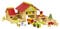 JEUJURA Grande ferme avec tracteur et animaux - 220 pieces