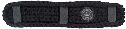 PFIFF 102656 Trensenunterlage, Unterlage für Trense lang, gehäkelt, schwarz