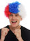WIG ME UP - MMAM-15M Perücke Karneval Clown Kraus Locken Krauskopf Rot Blau Weiß Afro Fan-Perücke