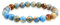 Bling Jewelry Halbedelstein Strang Himmel Erde Impression Jaspis Runde Kugelperle 8MM Stretch Armband Für Frauen Männer Teenager Unisex