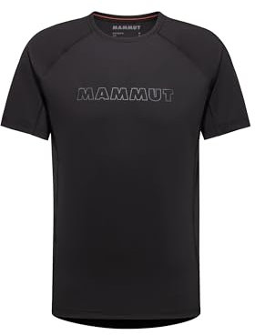 Mammut Selun FL T-Shirt Logo Men | Outdoor Funktionsshirt für Herren, Atmungsaktiv, Kurzarm | Schwarz, 3XL