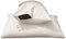 Nod Off 100% Organic Buckwheat Husk Pillow with T300 Egyptian Cotton Cover, White - Neck Pillow Comfort, Pillows 1 Pack, Washable, Bed Pillow for Sound Sleep