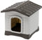 Ferplast Niche pour Chien DOGVILLA 50, Niche pour Chien Exterieur, Fond drainant, Base Isolante, Toit Amovible, Grille de Ventilation, Plastique Recyclé, 43 x 48 x h 44 cm