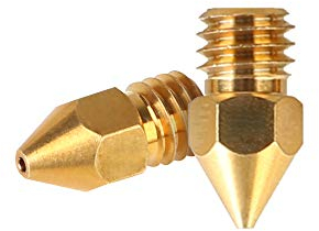 Creality Offizielle MK8 Ender 3 Düsen 5 Stück 0,4 mm 3D Drucker Messingdüsen für Ender-3/3 Pro/3 V2/3 Max/Ender 5 / Ender-5 Pro/Ender 6 / CR-10 / CR-10S