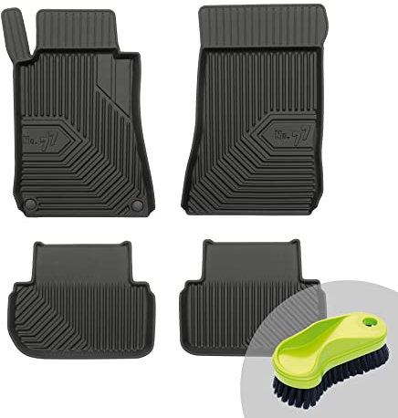 FROGUM No.77 Gummimatten Ganzjahresset von Auto Fußmatten Autofussmatten für Mercedes-Benz CLK C209 2002-2009 | Langlebiges TPE Material